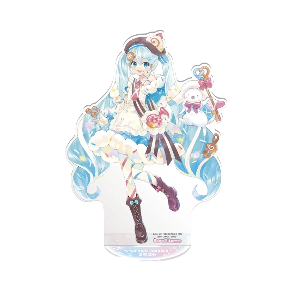 - Bandai Ichiban Kuji Snow Miku Snow Miku All Stars B Prize Snow Miku 2026 Big Acrylic Stand