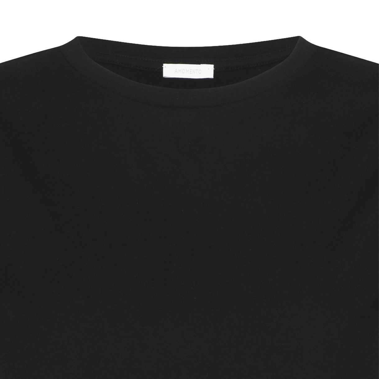 아모멘토 우먼 베이직 티셔츠 블랙 - 26SS(Amomento Women Basic T-Shirt Black - 26SS) - 3