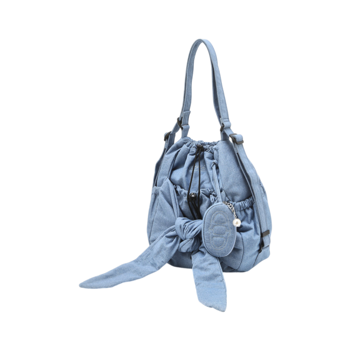 AABA5F914B2 Athe Vanessabruno Acc Ruban Denim Ribbon Backpack & Shoulder Bag S Normal Blue