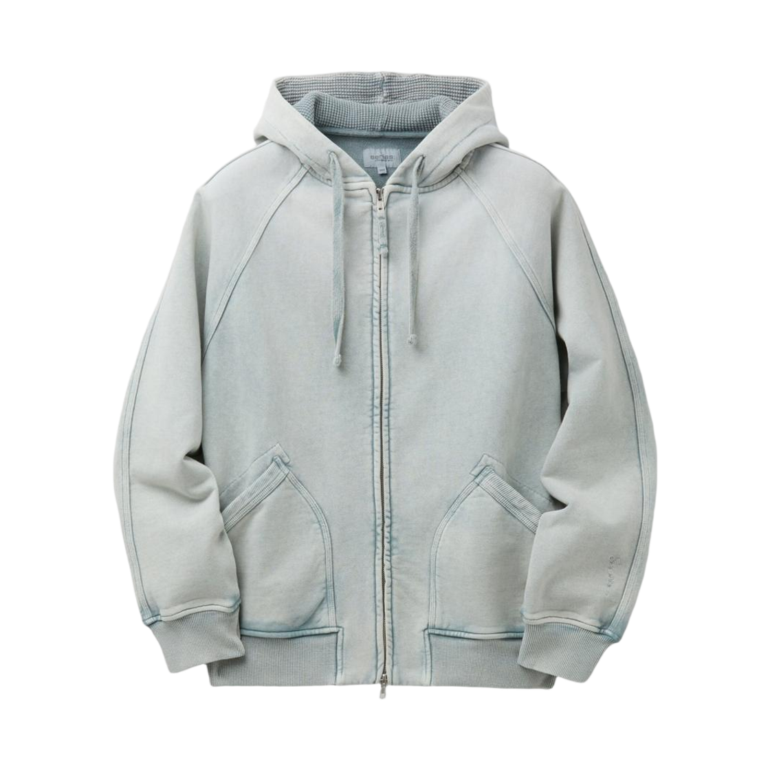 시리즈 셋업 미네랄 워싱 후드 집업 블루(SERIES Set-Up Mineral Washed Hood Zip-Up Blue)