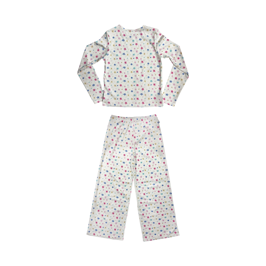 폴리 여 소프트 포인텔 홈웨어 세트, 플로럴 화이트(Foli W Soft Pointelle Homewear Set, Floral White) - 2