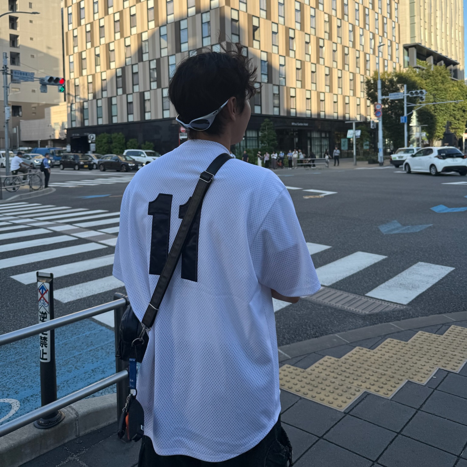 Oakley Eye Jacket Redux Silver Frame Prizm Black Polarized Lenses High Bridge Fit, Supreme S Logo Baseball Henley White - 25SS 착용 스타일