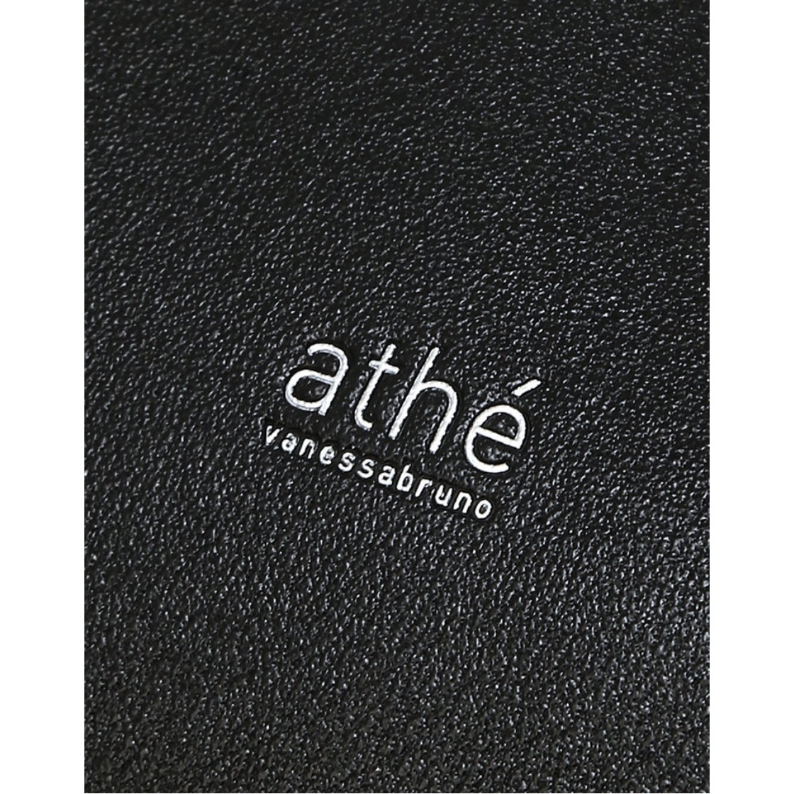 아떼 바네사브루노 액세사리 무스 블랙 레더 복조리 숄더백 M 블랙(Athe Vanessabruno Acc Mousse Black Leather Drawstring Shoulder Bag M Black) - 4