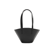 Amomento Women Leather Bucket Bag Black - 26SS