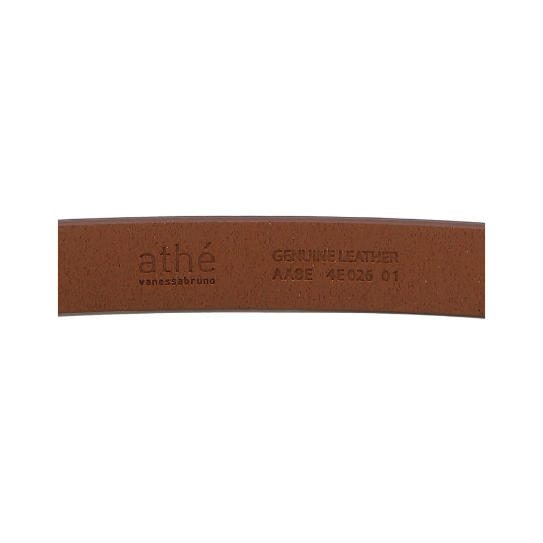 아떼 바네사브루노 액세사리 브라운 사각 버클 가죽 벨트 브라운(Athe Vanessabruno Acc Brown Square Buckle Leather Belt Normal Brown) - 3