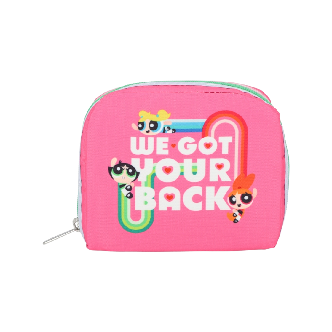 레스포색 파워퍼프걸 핑크 스퀘어 코스메틱 파우치(Lesportsac PPG Pink Square Cosmetic)