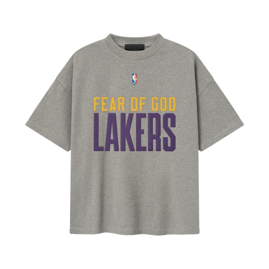 에센셜 x NBA 레이커스 90s 티셔츠 콘크리트 헤더 - 25FW(Essentials x NBA Lakers 90s T-Shirt Concrete Heather - 25FW) - 1