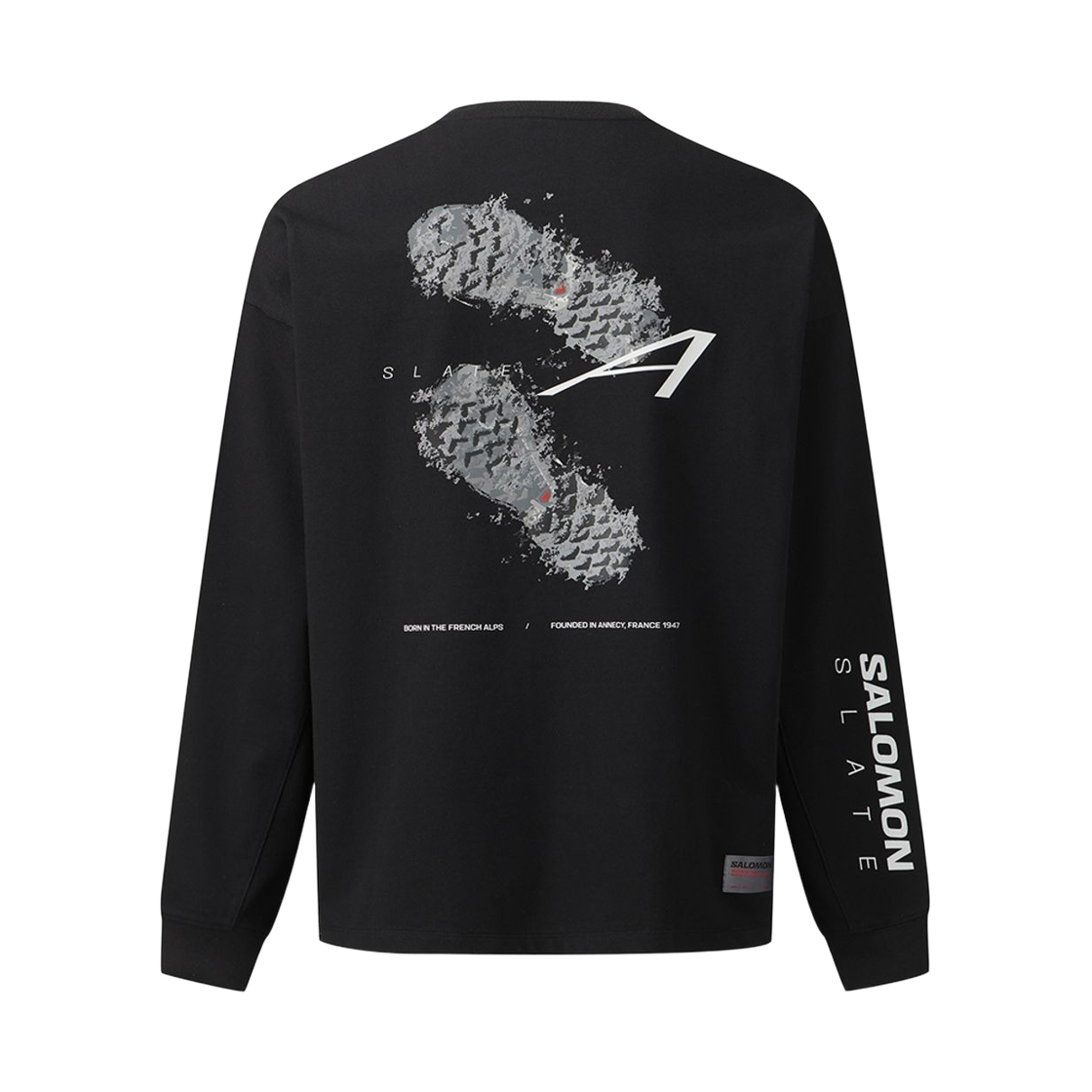 살로몬 머드스트라이드 롱슬리브 티셔츠 블랙(Salomon Mudstride Long Sleeve T-Shirt Black) - 1