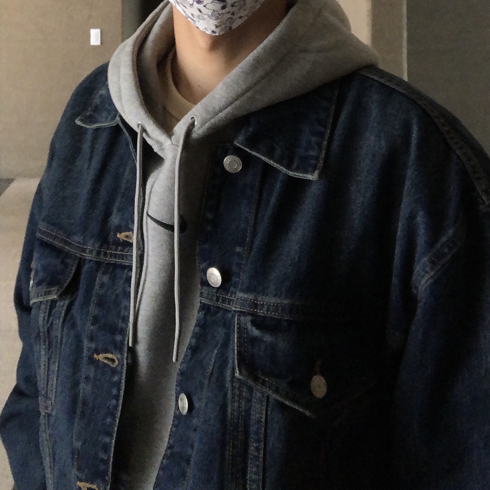 Nike x Drake Nocta Fleece Hoodie Dark Grey Heather (FN7659-063) 착용 스타일 - 2