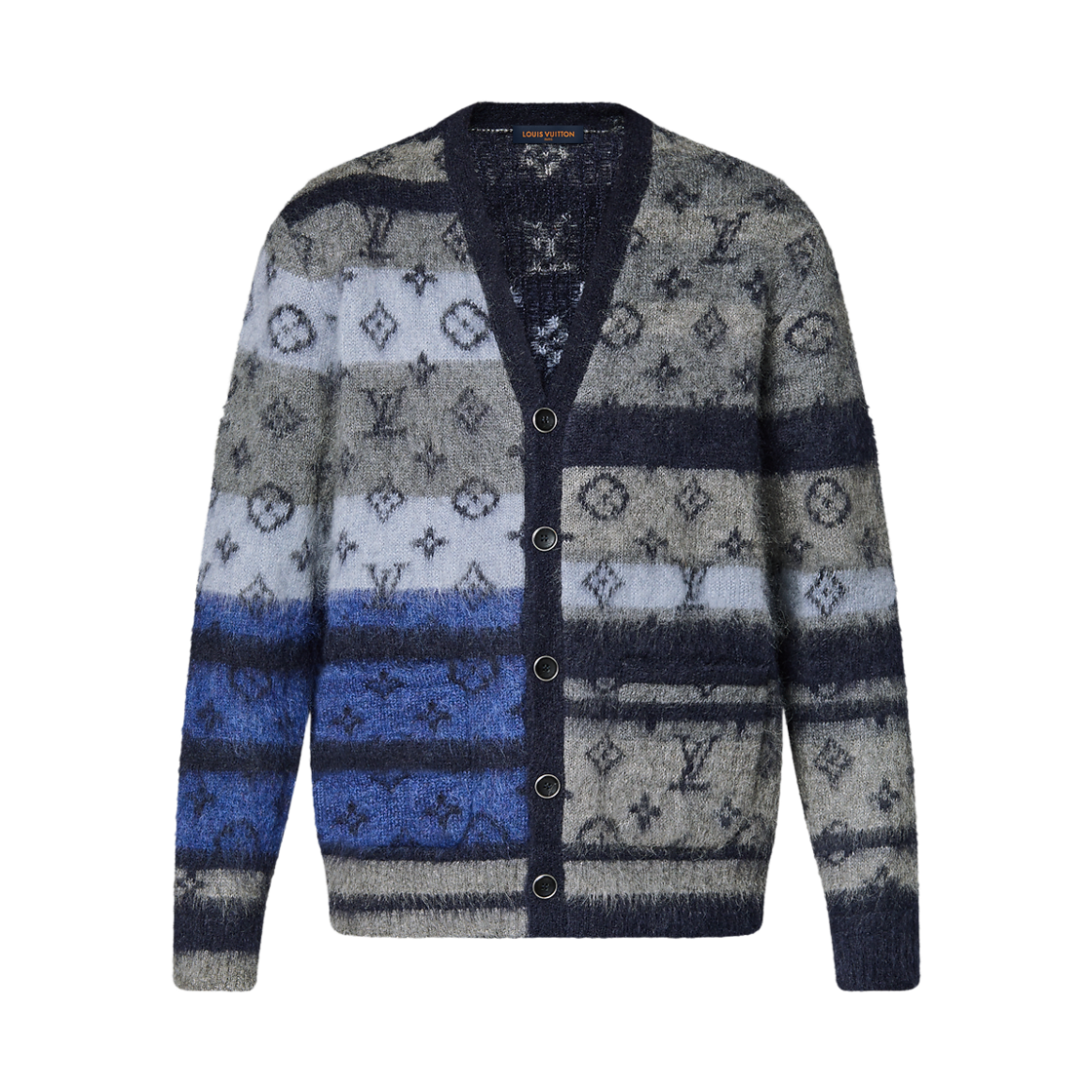 - Louis Vuitton Monogram Mohair Cardigan Blue