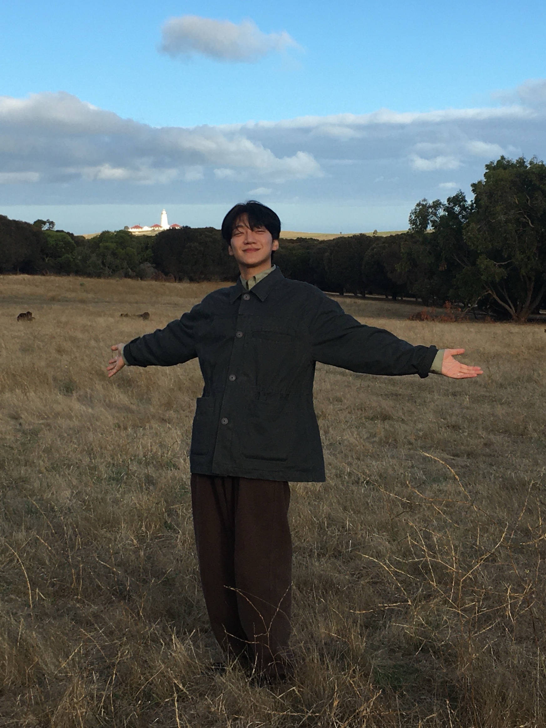 Noun Faded Chore Jacket Charcoal 착용 스타일 - 6