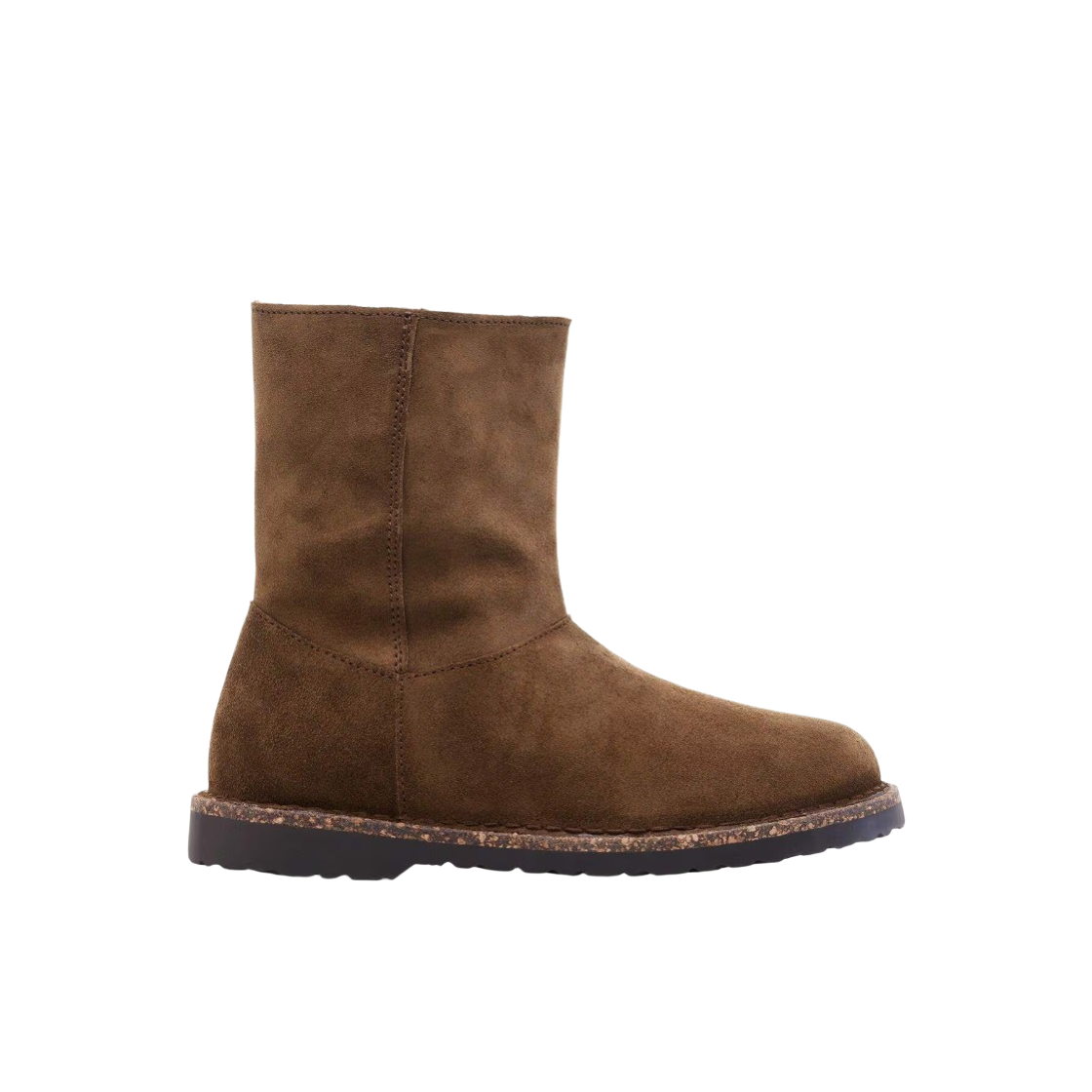 (W) 버켄스탁 업살라 집 셔링 스웨이드 레더 다크 티 - 내로우((W) Birkenstock Uppsala Zip Shearling Suede Leather Dark Tea - Narrow) - 1