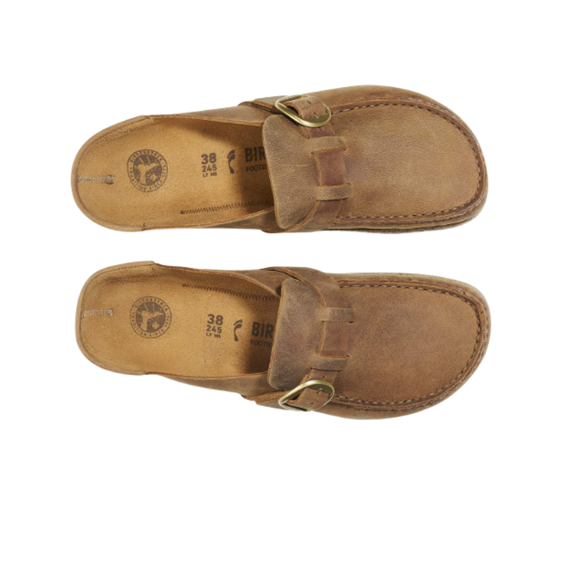 (W) 버켄스탁 버클리 오일드 레더 꼬냑 - 내로우((W) Birkenstock Buckley Oiled Leather Cognac - Narrow) - 2