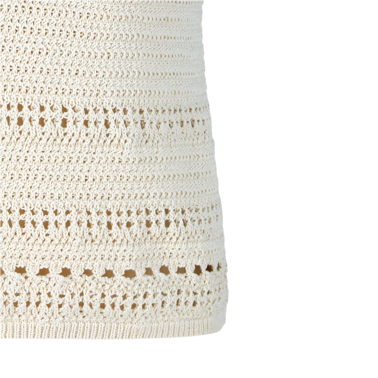 아모멘토 우먼 크로쉐 니트 베스트 베이지 - 26SS(Amomento Women Crochet Knit Vest Beige - 26SS) - 5