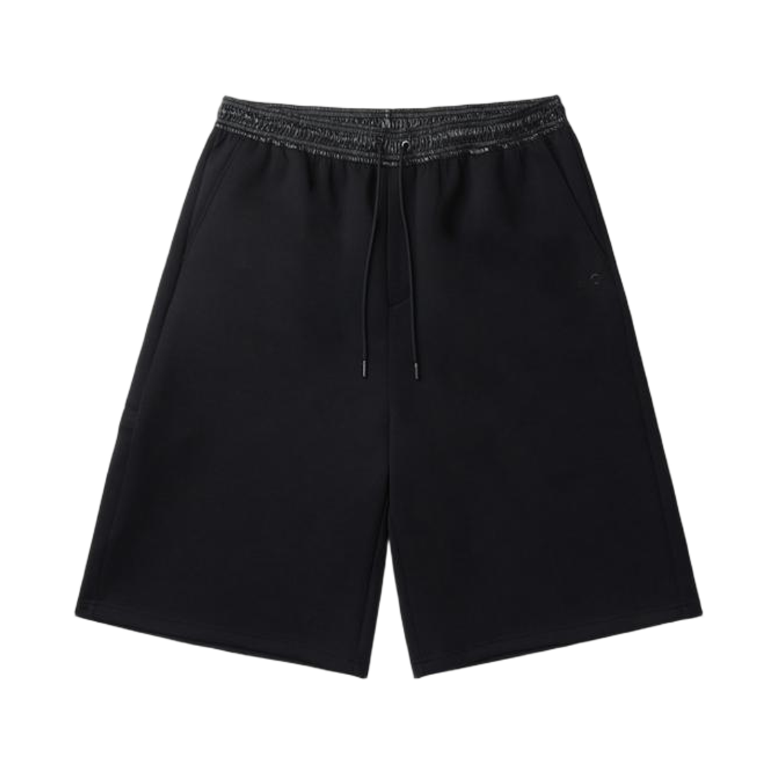 이로 비브리오 밴딩 배색 롱 버뮤다 쇼츠 블랙(IRO Vibrio Banding Color-Block Long Bermuda Shorts Black)
