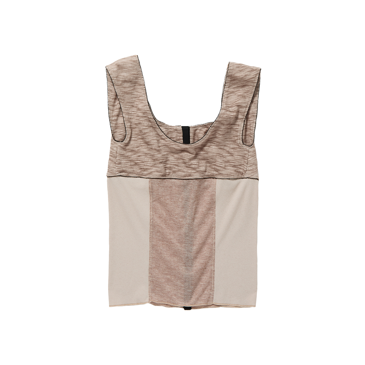 퍼버즈 우먼 후크 앤 아이 저지 탑 베이지 - 26SS(Perverze Women Hook And Eye Jersey Top Beige - 26SS) - 2
