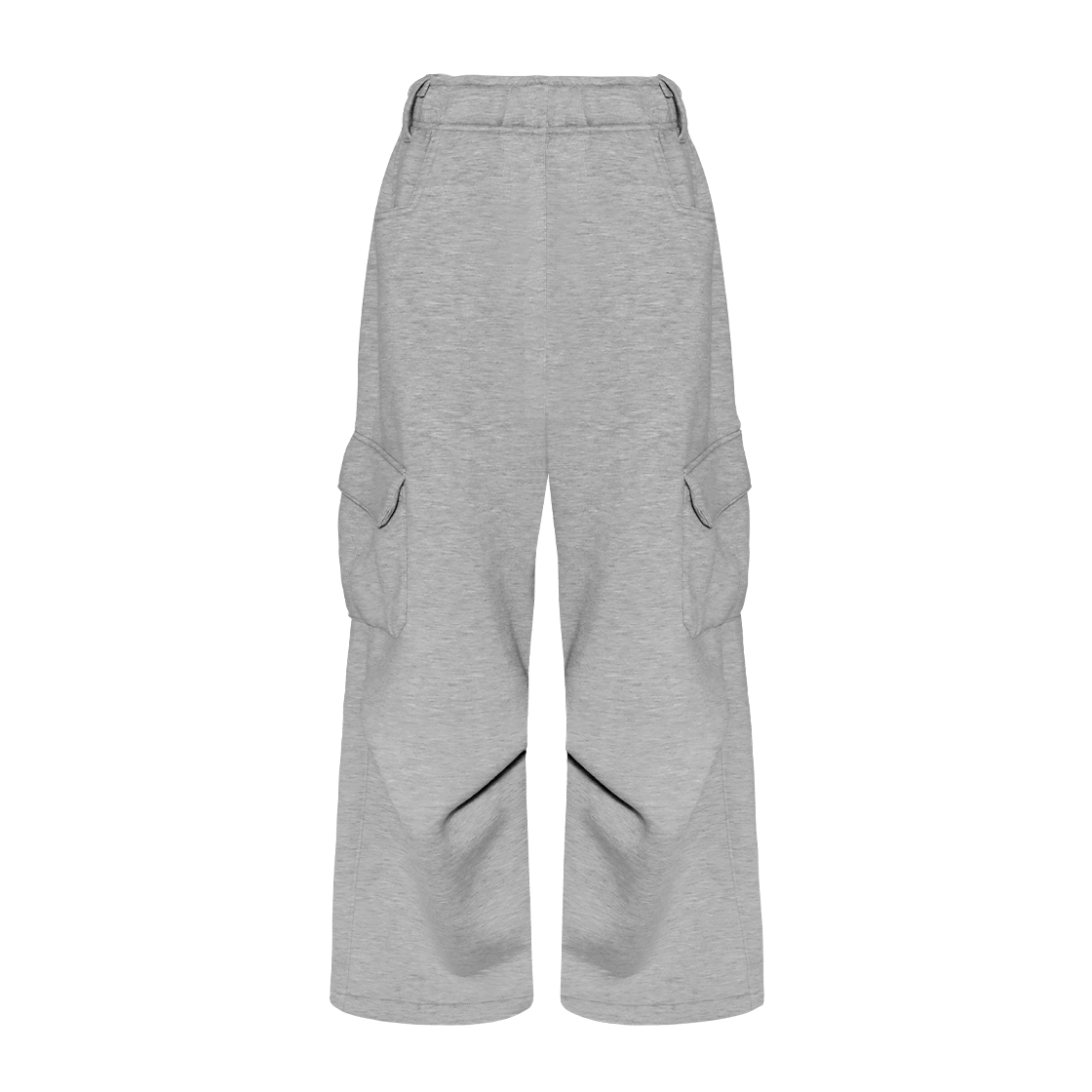 카미엔 벌룬 카고 스웻팬츠 멜란지 그레이(Kamien Balloon Cargo Sweatpants Melange Gray)