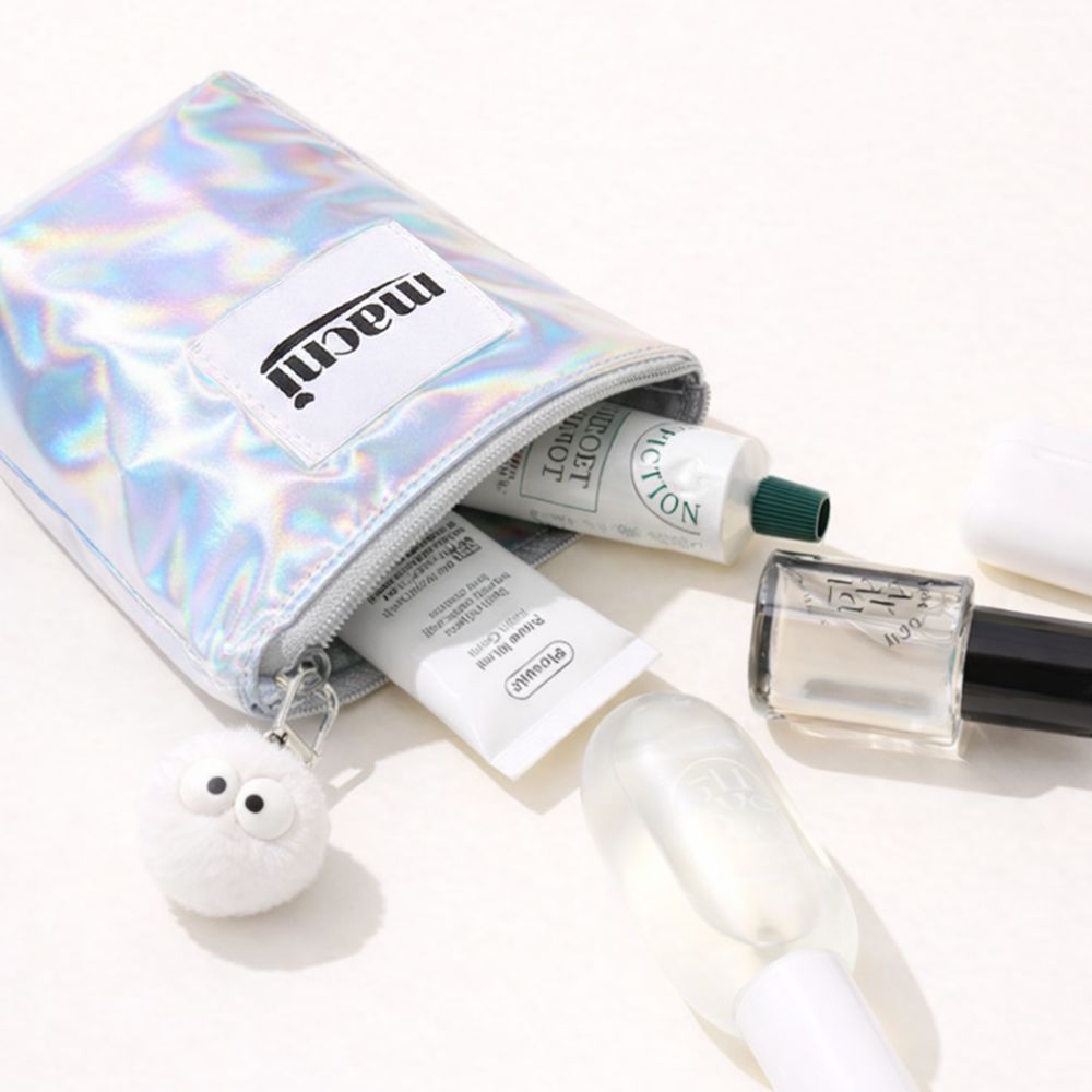 마크니 코스믹 스탠디 파우치 실버(MACNI Cosmic Standy Pouch Silver) - 3