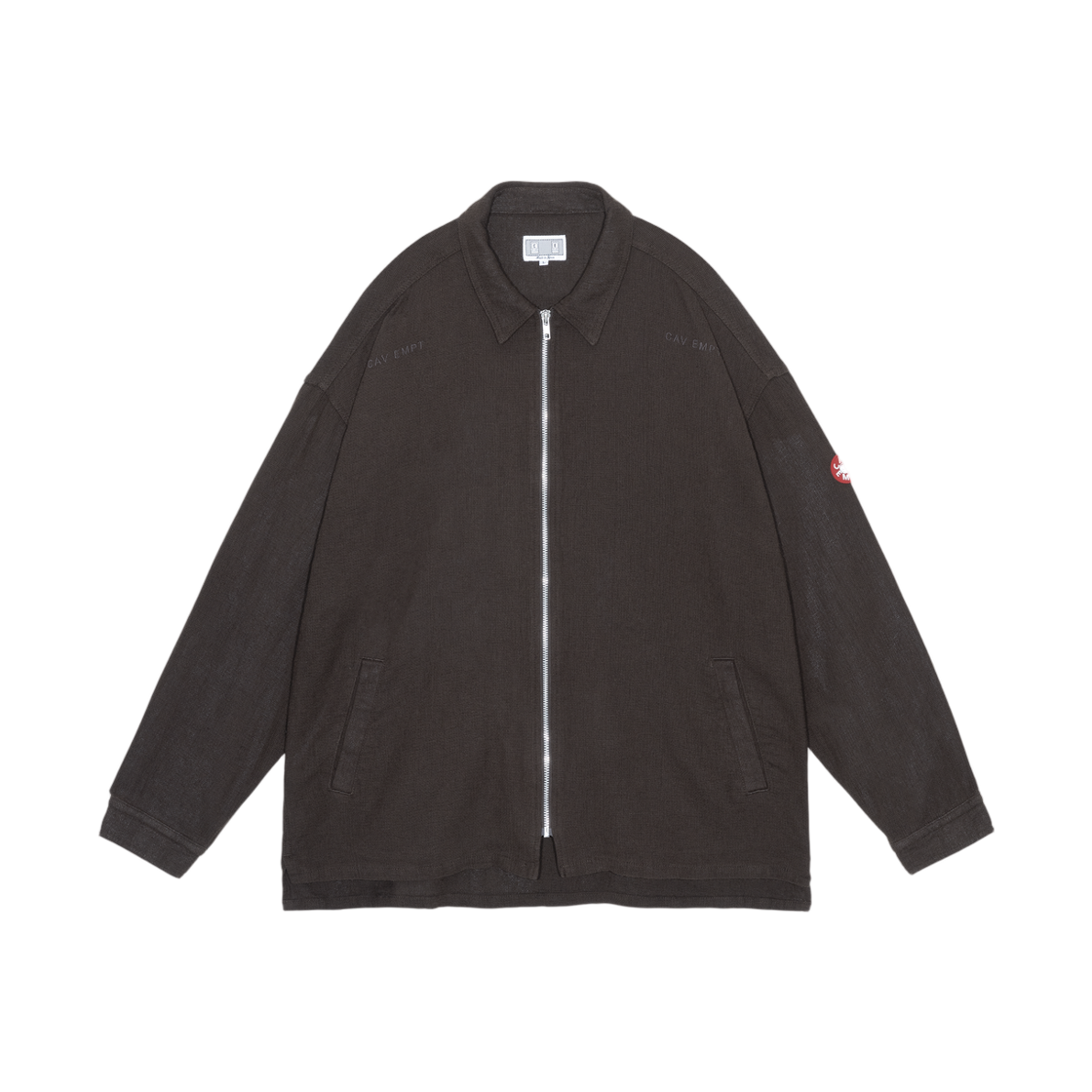 카브엠트 웰트 포켓 집 셔츠 자켓 차콜 - 26SS(Cav Empt Welt Pockets Zip Shirt Jacket Charcoal - 26SS) - 1