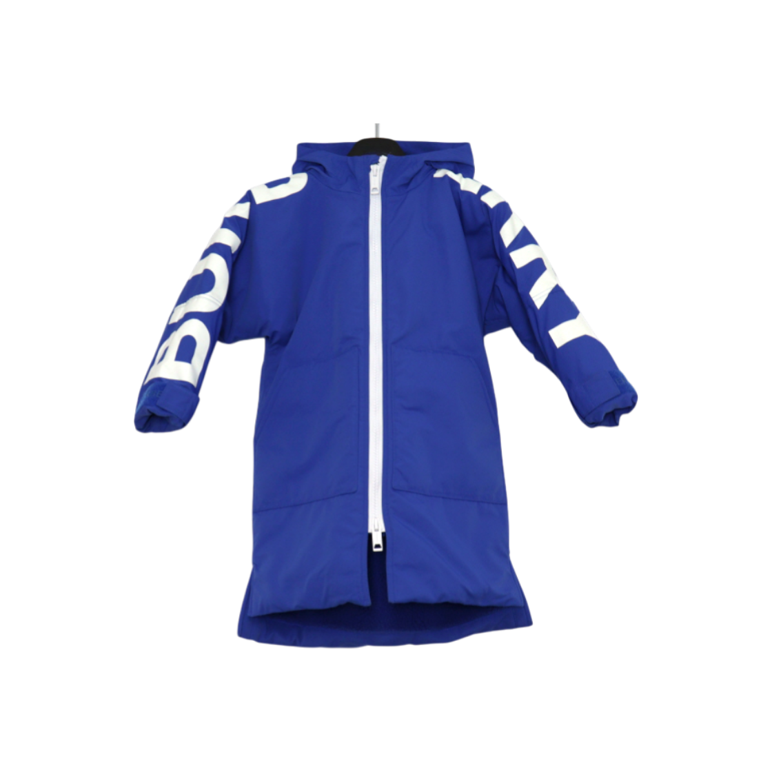 ITH4MC6H699L Burberry Cobalt Blue Logo Print Kids Junior Zip-Up Jacket