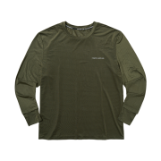 negative split club Air Vent Solid Finger Watchhole Long Sleeve Khaki