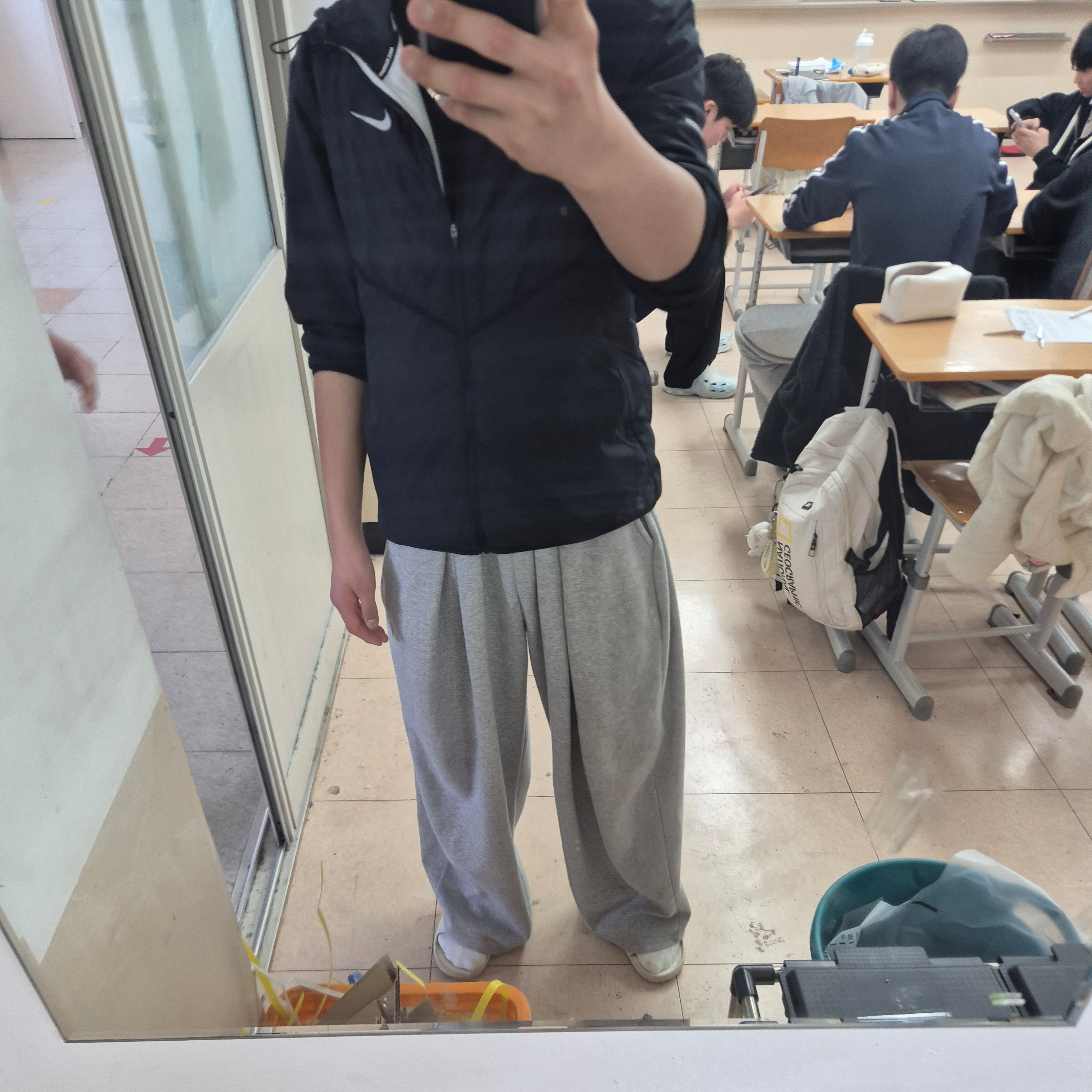 Nike Therma-Fit Repel Synthetic Fill Running Jacket Black - Asia, Nike Calm Slide Sail 착용 스타일