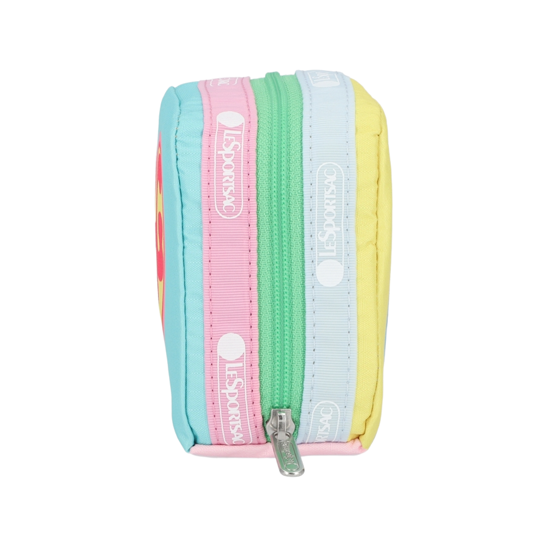 레스포색 파워퍼프걸 옐로우/민트 스퀘어 코스메틱 파우치(Lesportsac PPG Yellow/Mint Square Cosmetic) - 4