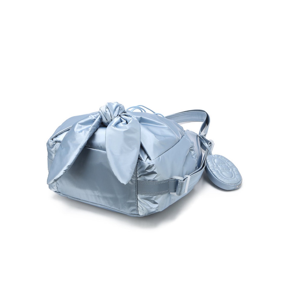 아떼 바네사브루노 액세사리 루반 글로시 블루 리본 백팩 겸 숄더백 S 블루(Athe Vanessabruno Acc Ruban Glossy Blue Ribbon Backpack & Shoulder Bag S Normal Blue) - 4