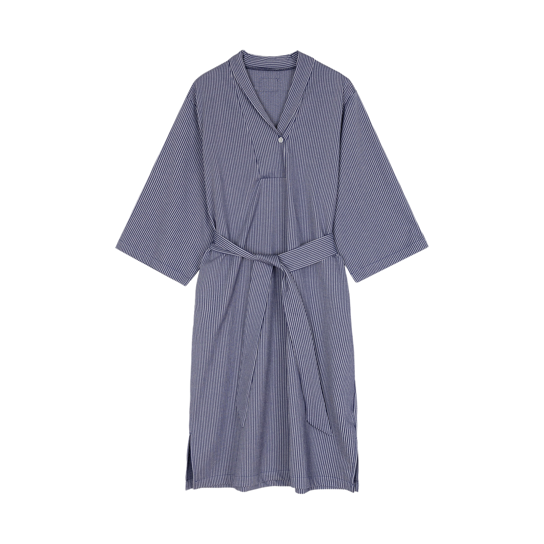폴리 여 데일리 기모노 셔츠 원피스, 네이비(Foli W Daily Kimono Shirts Dress, Navy)