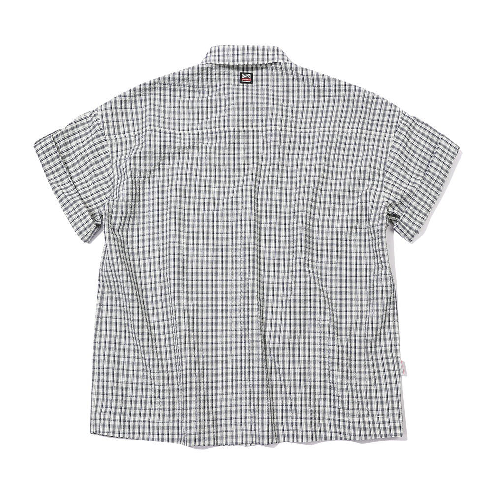 스포츠챔버 SC 스퀘어 체크 롤업 셔츠 화이트(SPORT CHAMBER SC Square Check Roll-up Shirt WHITE) - 2
