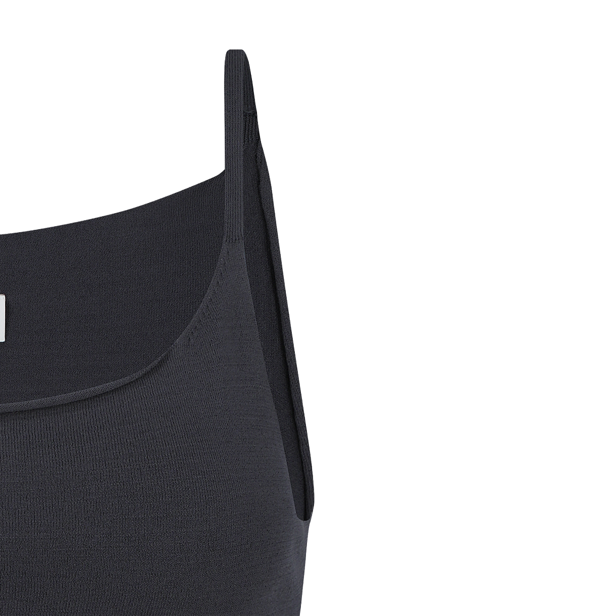 아모멘토 우먼 슬리브리스 니트 탑 차콜 - 26SS(Amomento Women Sleeveless Knit Top Charcoal - 26SS) - 4