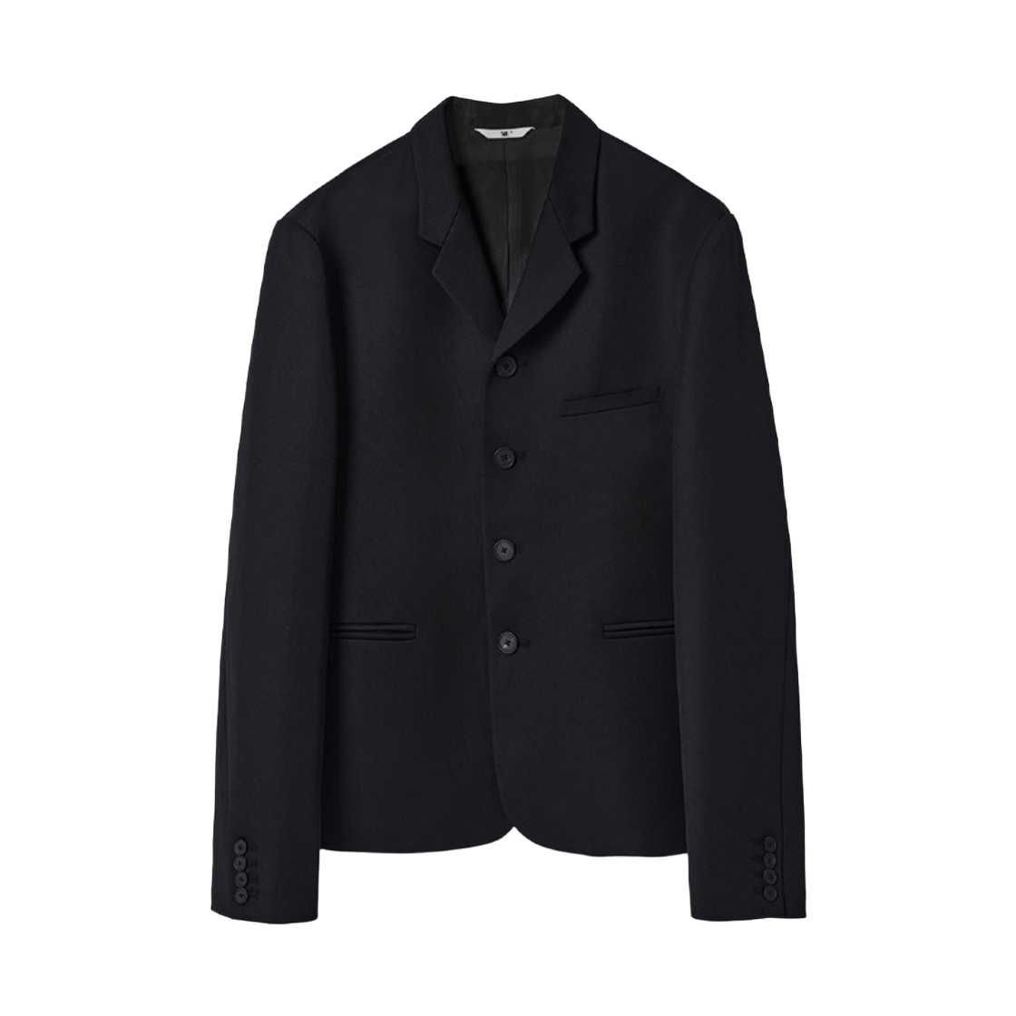 에스티유 4 버튼 싱긍 브레스트 자켓 인 블랙(STU 4 Button Single Breasted Jacket In Black)