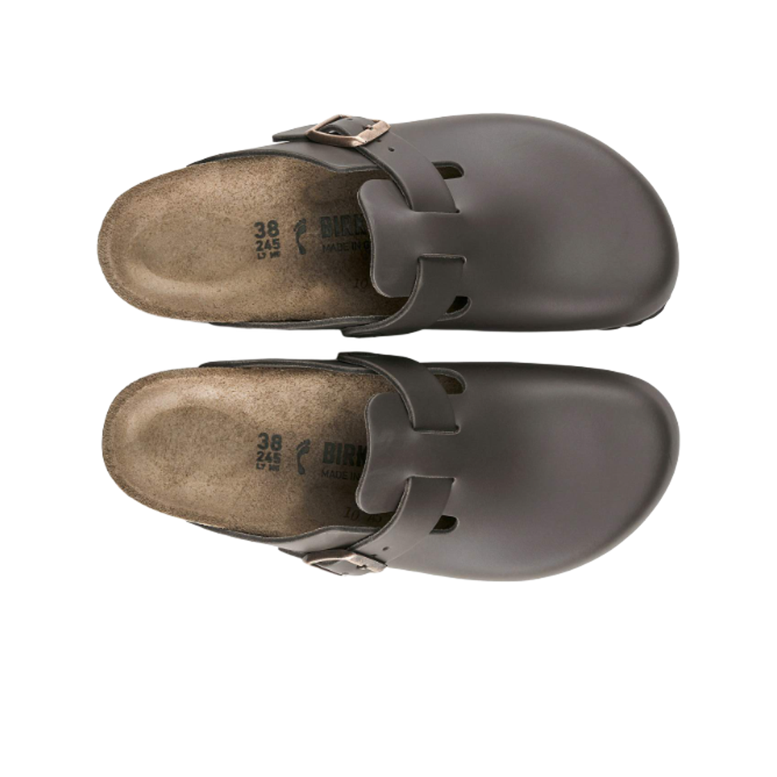 버켄스탁 보스턴 레더 다크 브라운 - 내로우(Birkenstock Boston Leather Dark Brown - Narrow) - 2