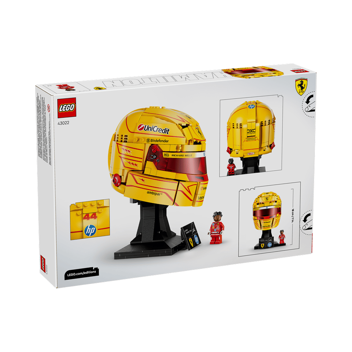 레고 에디션 세트 스쿠데리아 페라리 HP 루이스 해밀턴 헬멧(Lego Editions Scuderia Ferrari Hp Lewis Hamilton Helmet) - 2