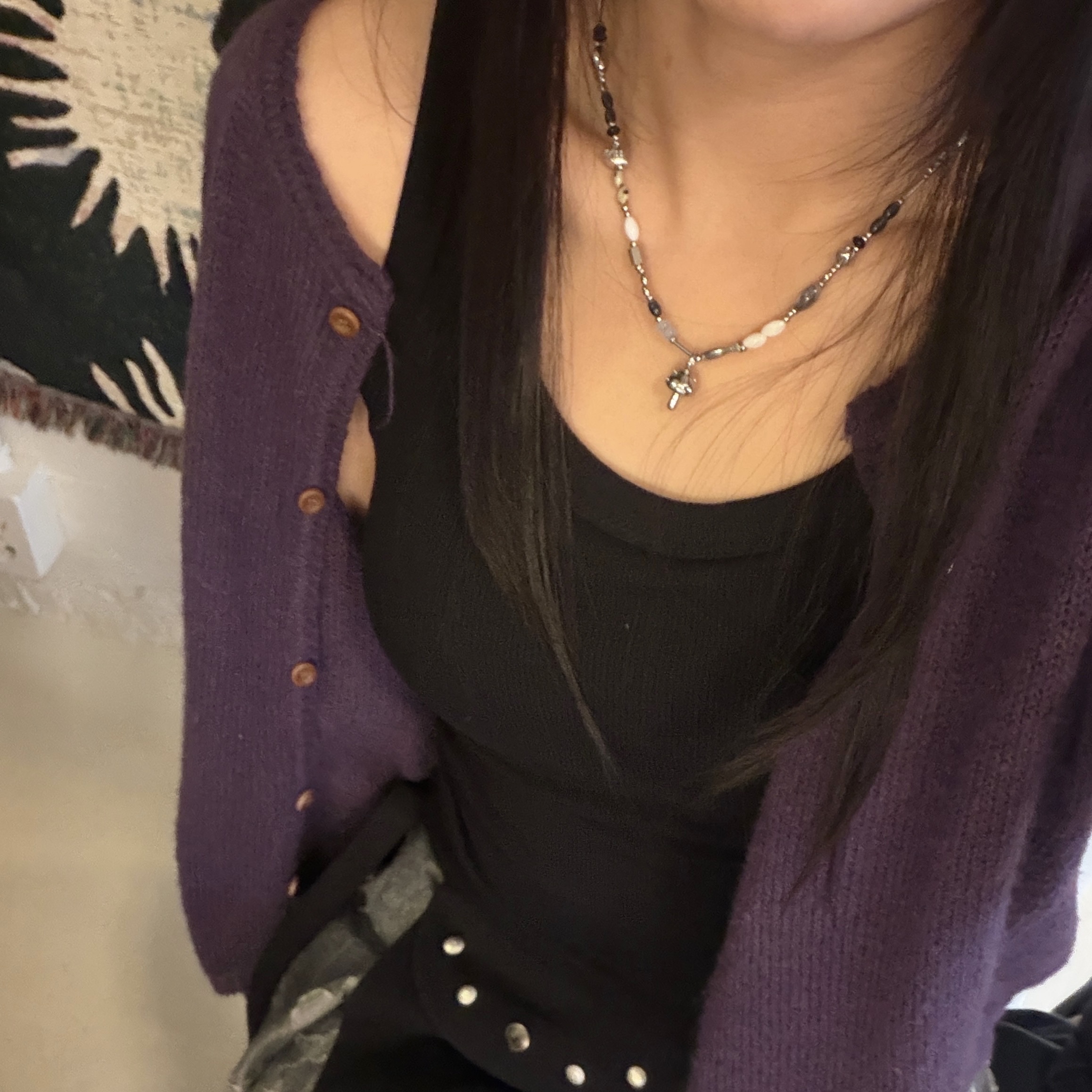 Riomeu Parasola Mushroom Necklace 착용 스타일