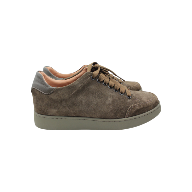 ITKOHW4QRCDW Max Mara InTrend Olive Green Suede Sneakers Size 38