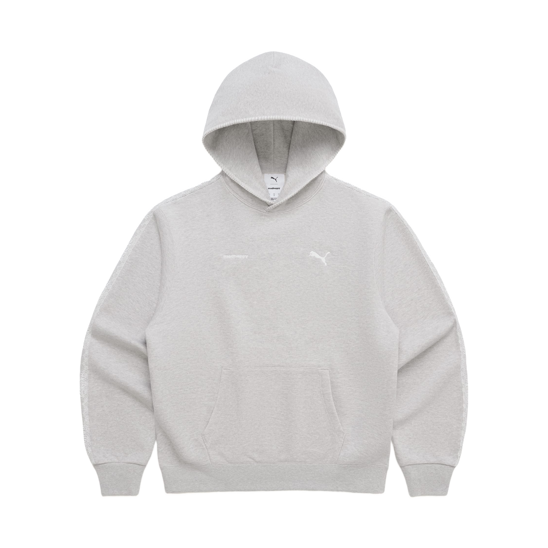 푸마 x 매드해피 레이스 트림 플리스 후드 헤더 그레이(Puma x Madhappy Lace Trim Fleece Hoodie Heather Grey) - 1