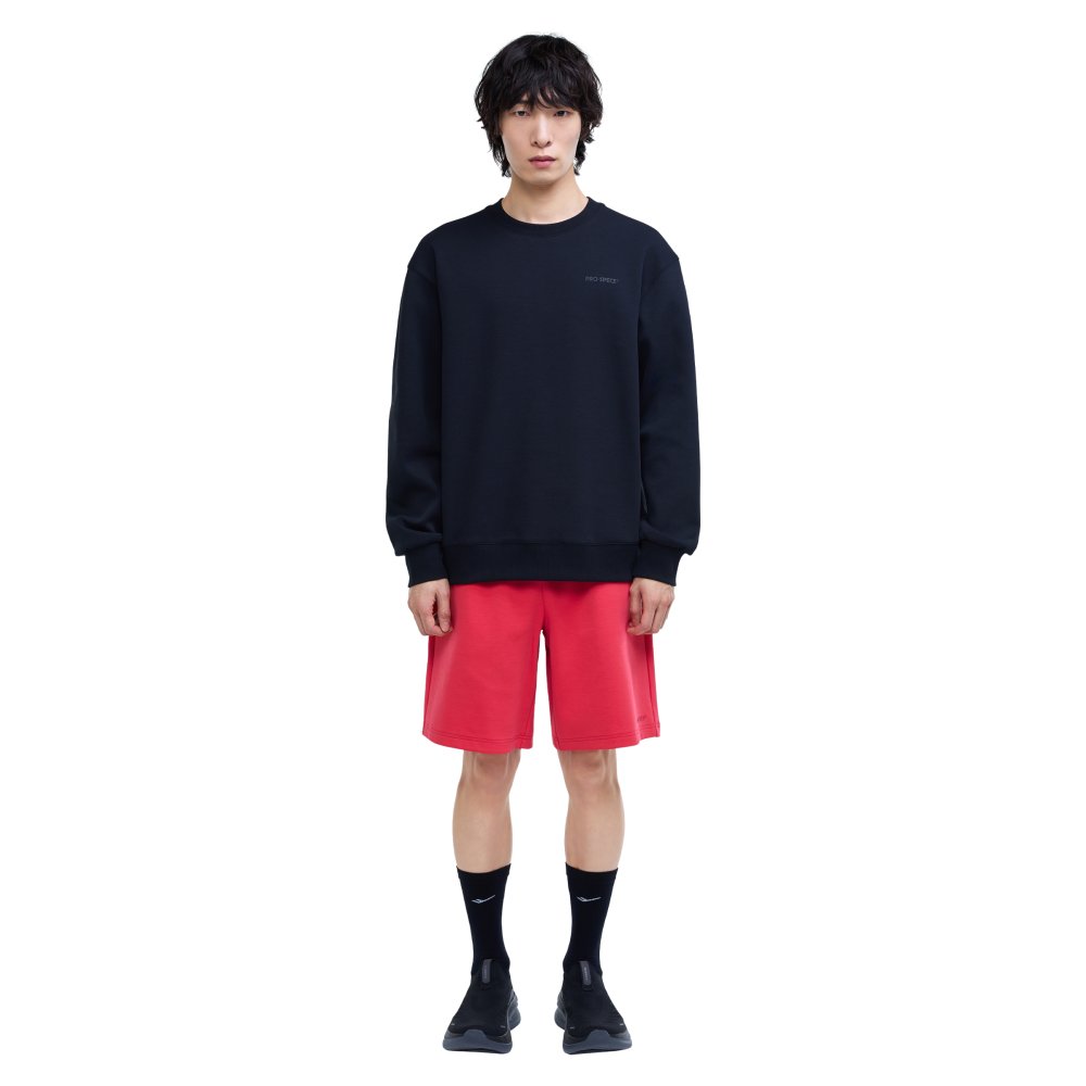 프로-스펙스 유니 테크플리스 베이직 스웨트셔츠 블랙(PRO-SPECS Unisex Tech Fleece Basic Sweatshirt Black) - 2