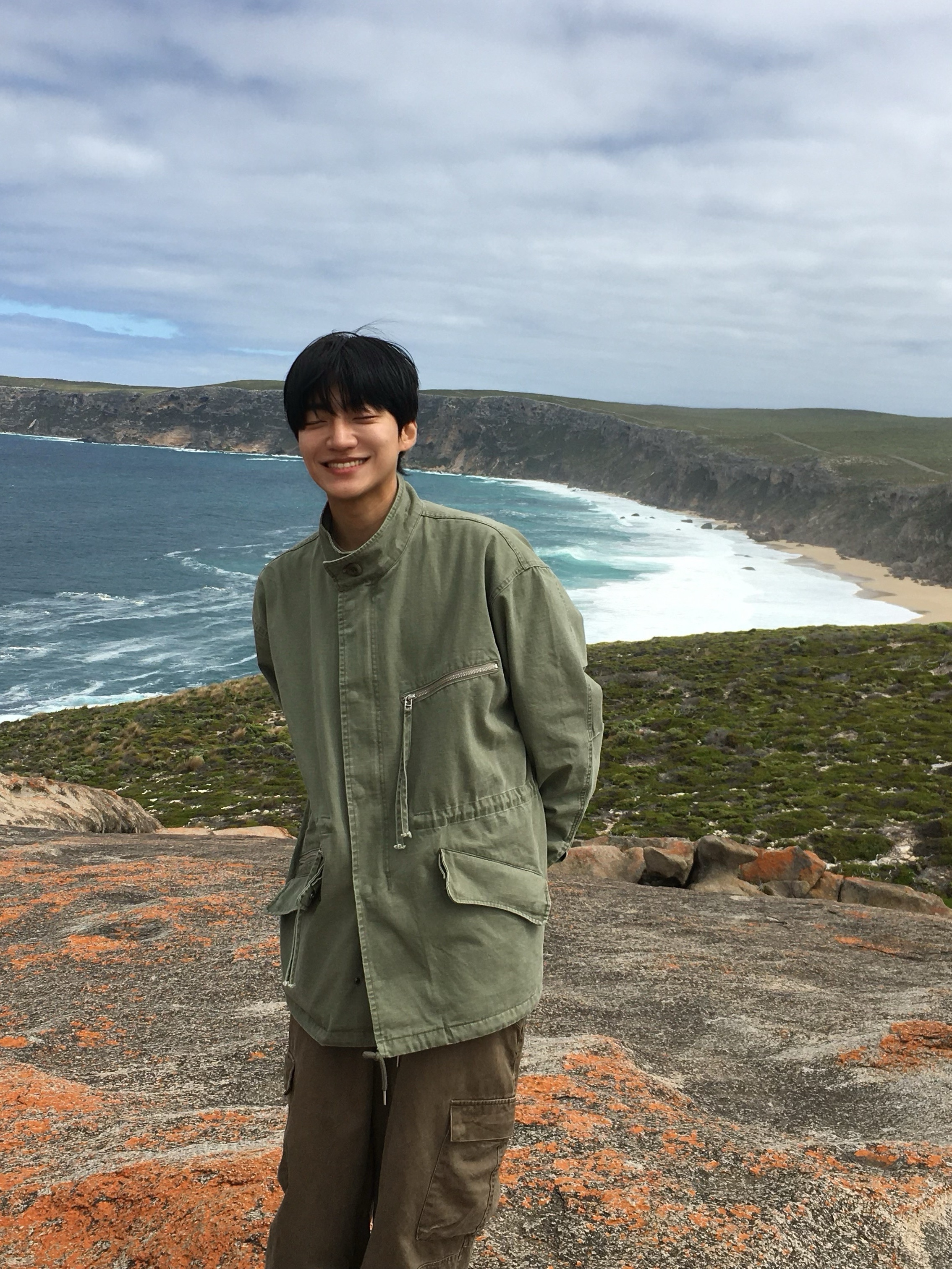 Noun Faded Filed Jacket Olive, noun Washed Cargo Pants Khaki 착용 스타일 - 3