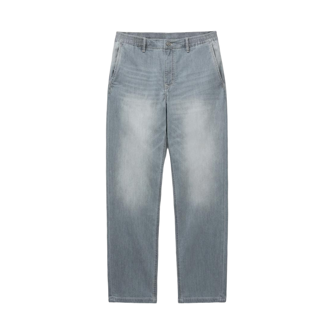 SAPDM26151GYX SERIES Grey Washed Tapered Banding Denim Gray