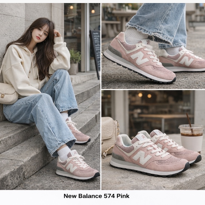 New Balance 576 Made in UK Pale Mauve 착용 스타일