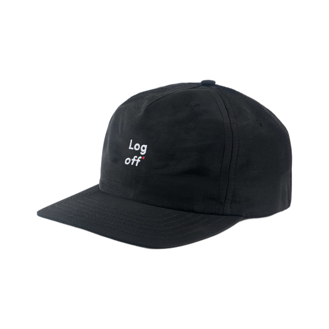 디스트릭트 비전 5 패널 나일론 햇 로그 오프 블랙(District Vision 5 Panel Nylon Hat Log Off Black)