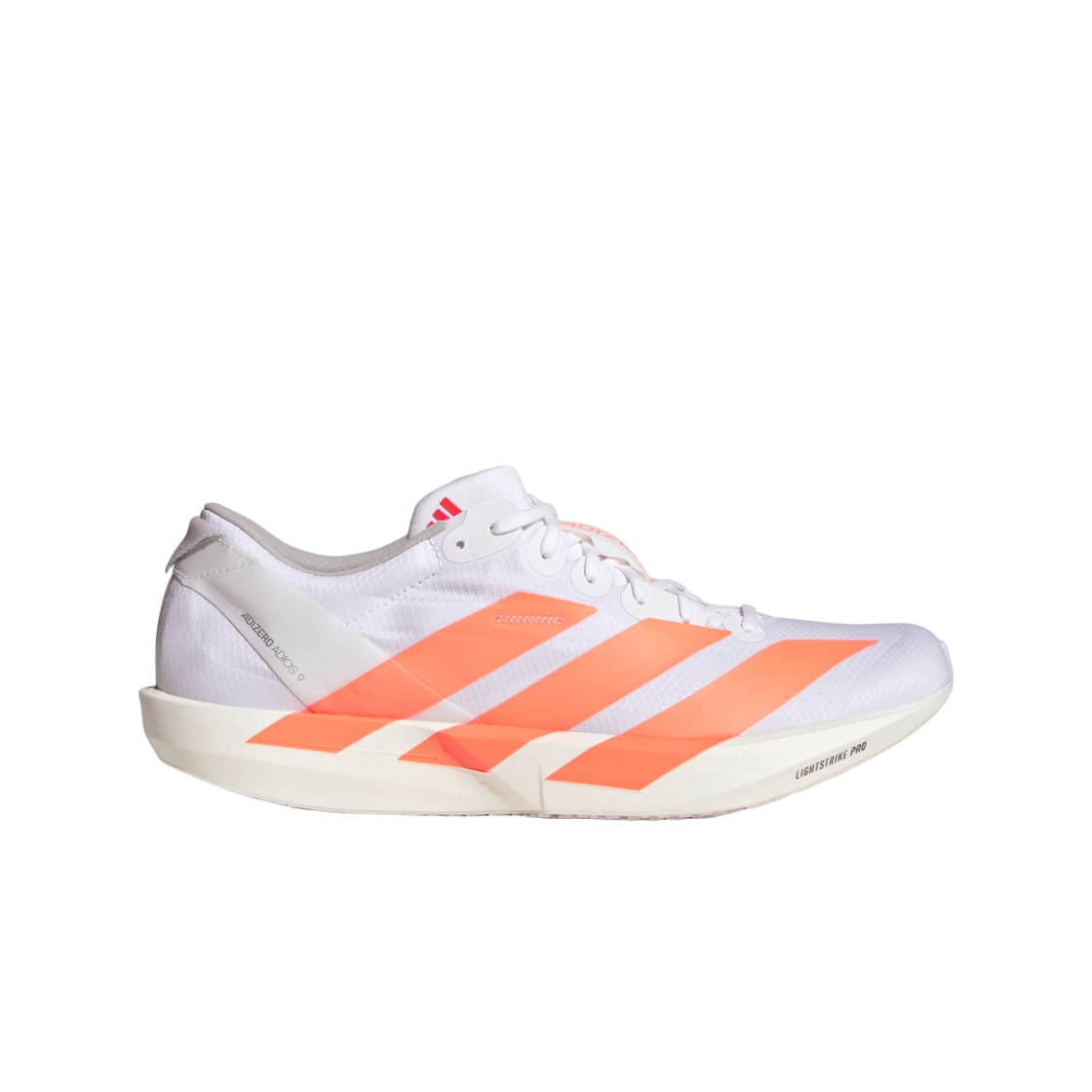 JQ0777 Adidas Adizero Adios 9 Cloud White Lucid Orange