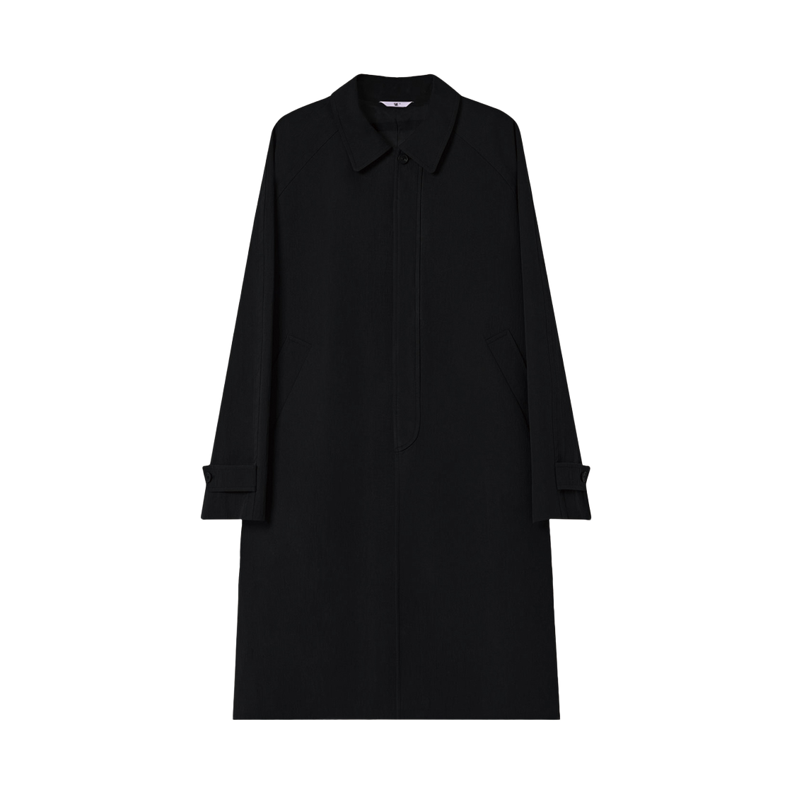 2601MLCBK3 [더블적립]STU Raglan Mac Coat In Black
