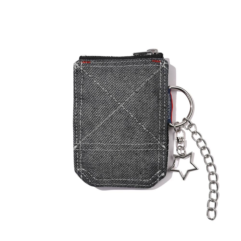 스포츠챔버 SC 백포켓 데님 키링 블랙(SPORT CHAMBER SC Backpocket Denim Keychain BLACK) - 3