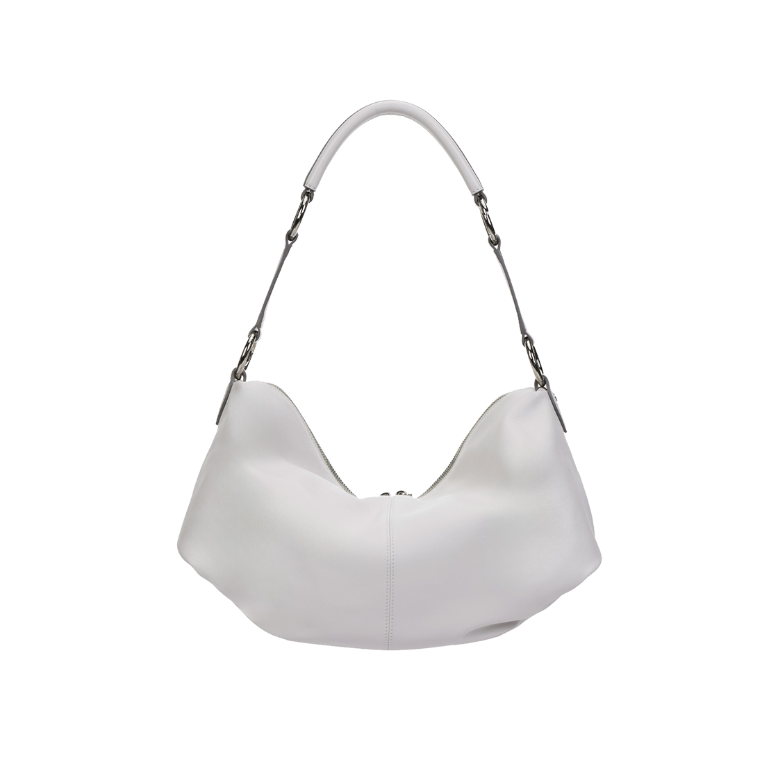 분크 하프문 아타쉬 숄더 미듐 브라이트베이지(vunque Halfmoon Attache Shoulder M Bright Beige) - 5