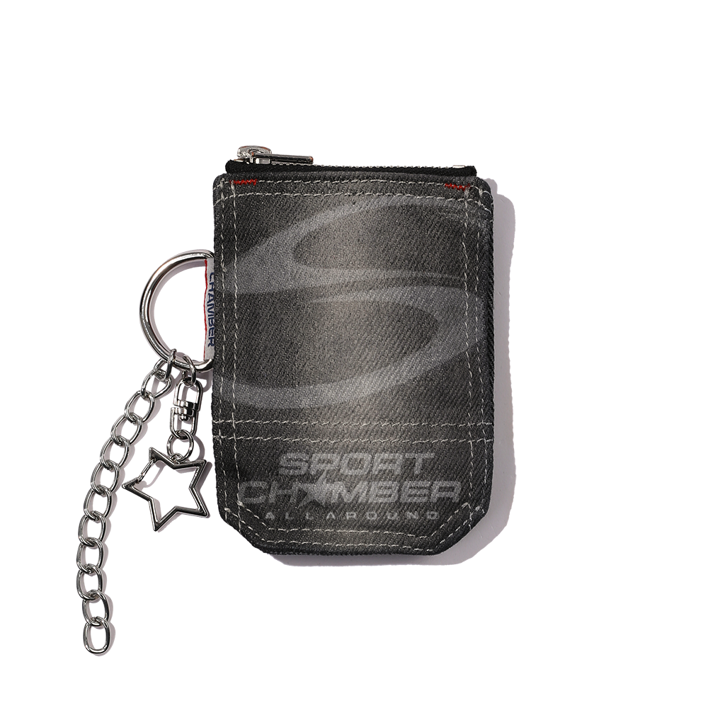 스포츠챔버 SC 백포켓 데님 키링 블랙(SPORT CHAMBER SC Backpocket Denim Keychain BLACK)