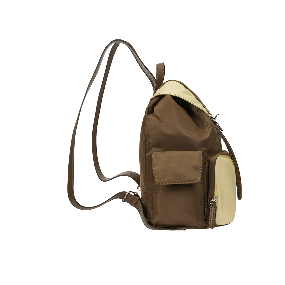 분크 헤이 더블 포켓 백팩 미듐 팔레트브라운(vunque Hey Double Pocket Backpack M Palette Brown) - 3