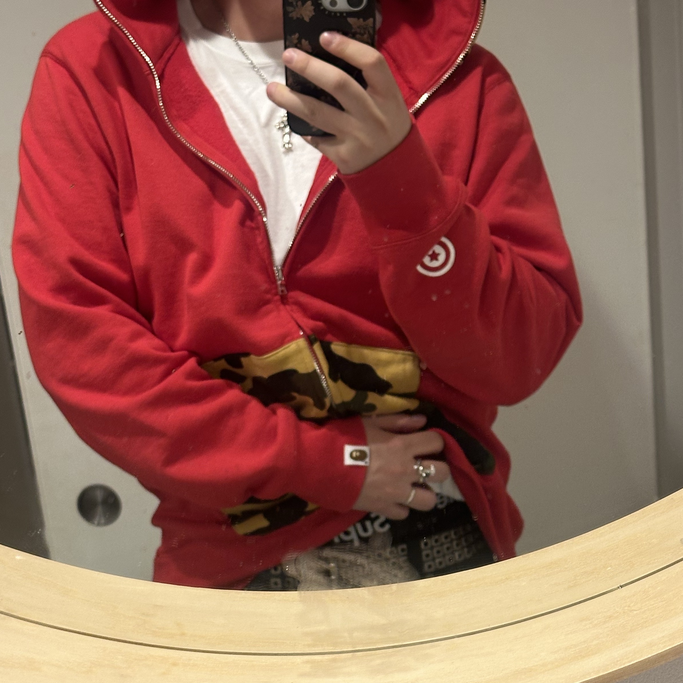 Supreme Hanes Boxer Briefs Black (4 Pack), BAPE Shark Full Zip Hoodie Red 착용 스타일 - 2