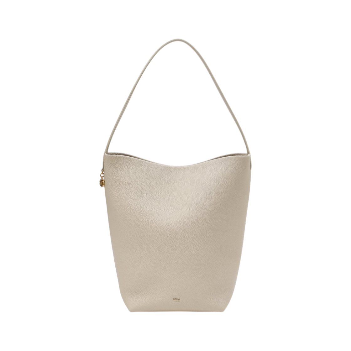 AABA5E200IV Athe Vanessabruno Acc Panier Ivory Leather Panier Bucket Bag L Ivory